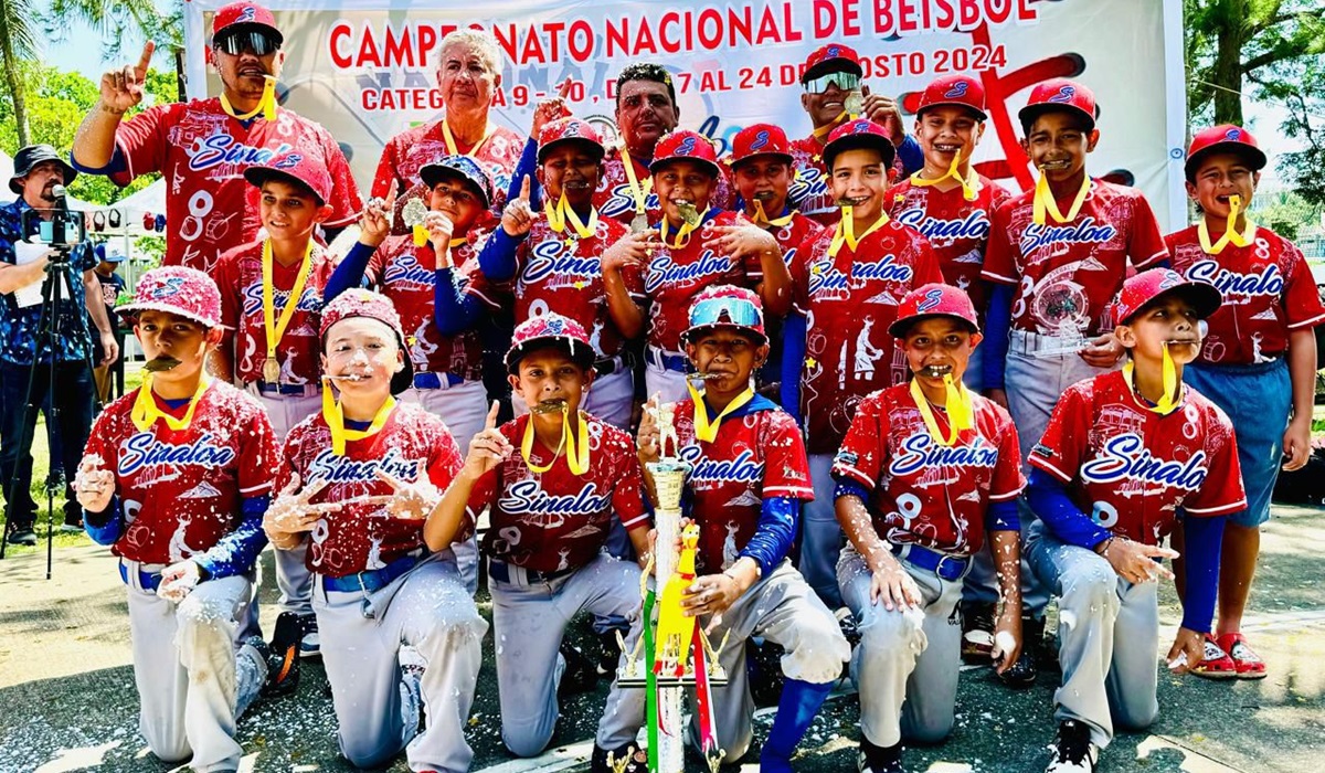 ¡Campeones! Sinaloa se corona en el Nacional 9-10 años en Veracruz
