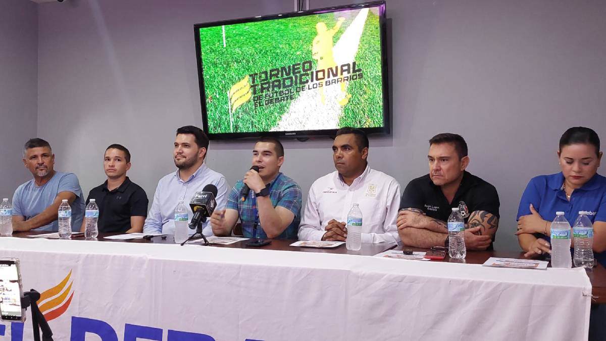 Todo listo para la gran inauguración del Torneo de Fútbol de los Barrios, El Debate de Guamúchil 2024