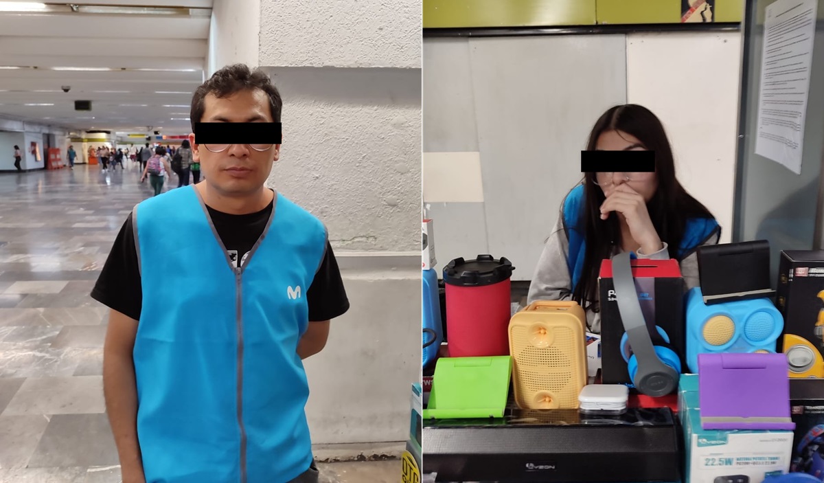 Trabajadores de Movistar son captados teniendo relaciones en el Metro de la CDMX
