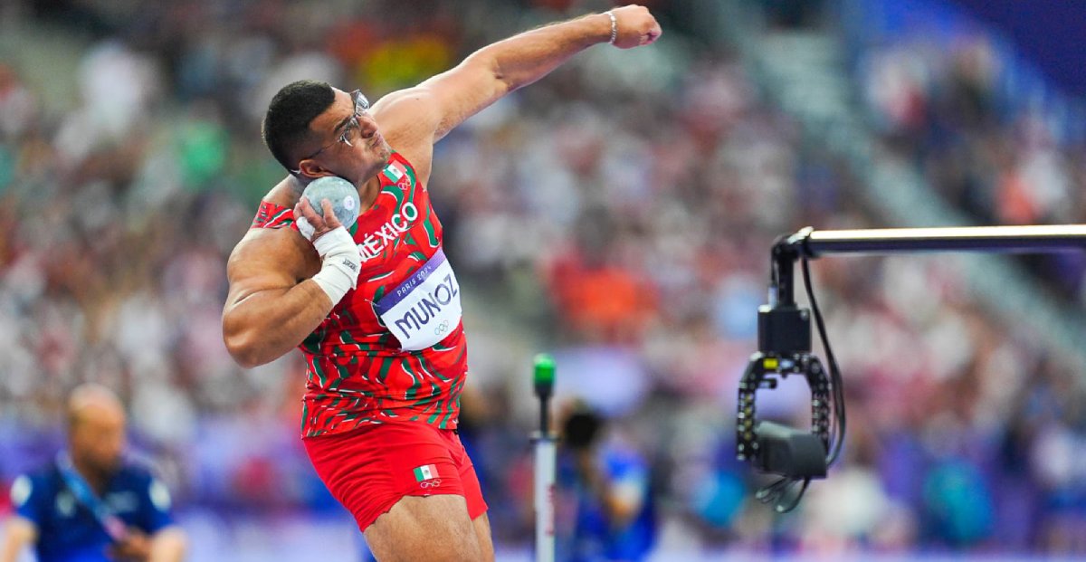 Uziel Muñoz no tuvo suerte en la final de impulso de bala que fue histórica para México