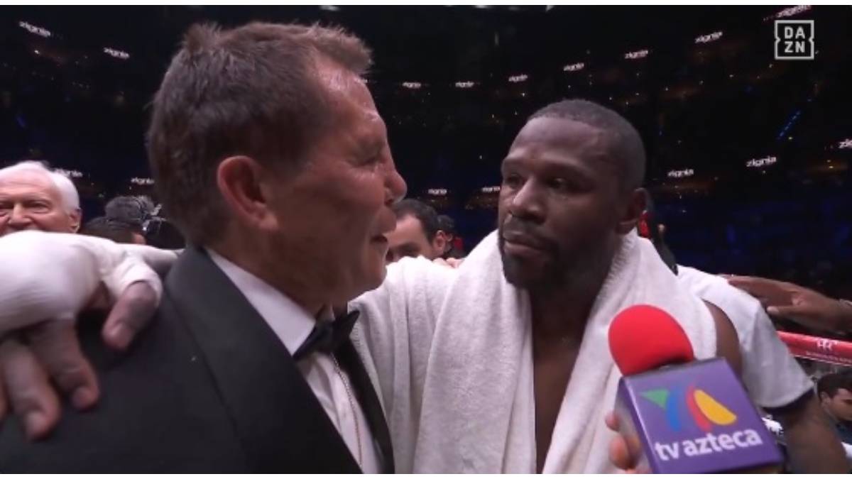 VIDEO: ¡El mejor! Floyd Mayweather se rinde a los pies de Julio César Chávez