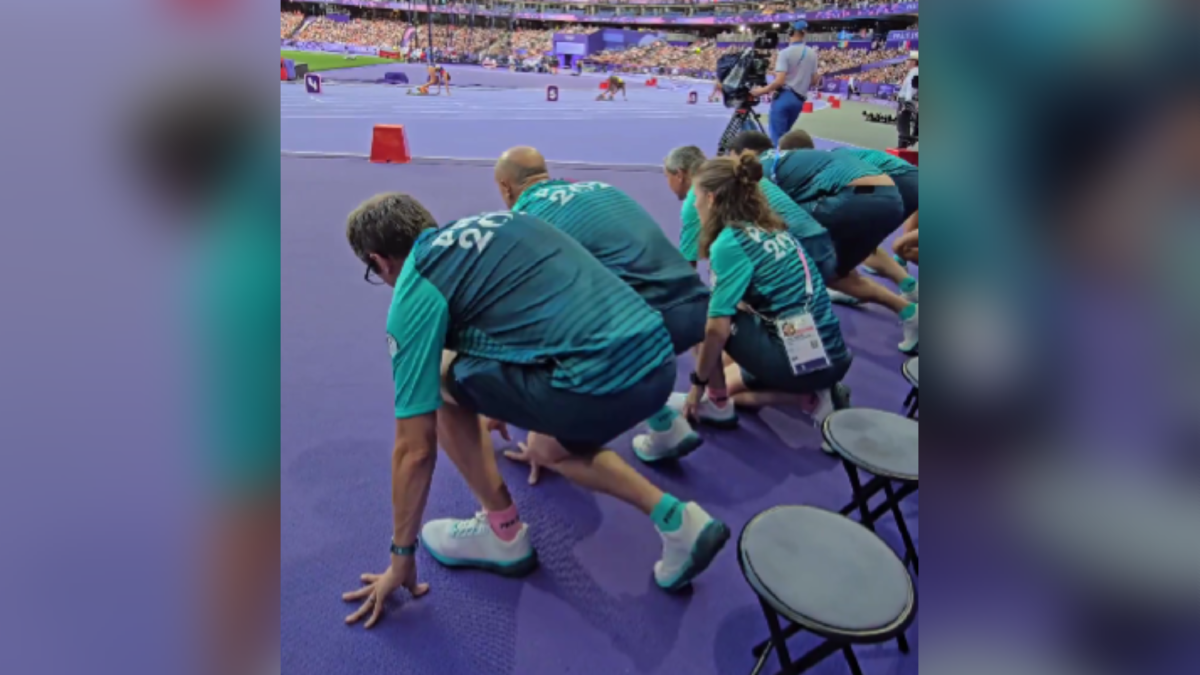 ¡Salida en falso! Voluntarios de París 2024 compiten por la eficiencia