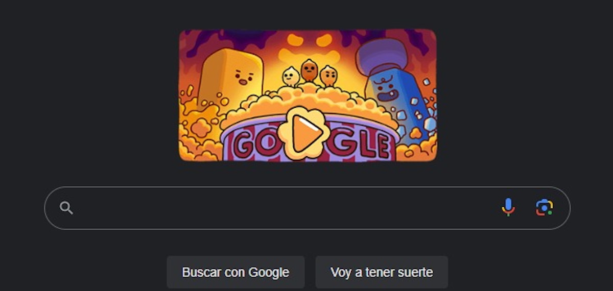 Google celebra las palomitas de maíz con un divertido Doodle interactivo