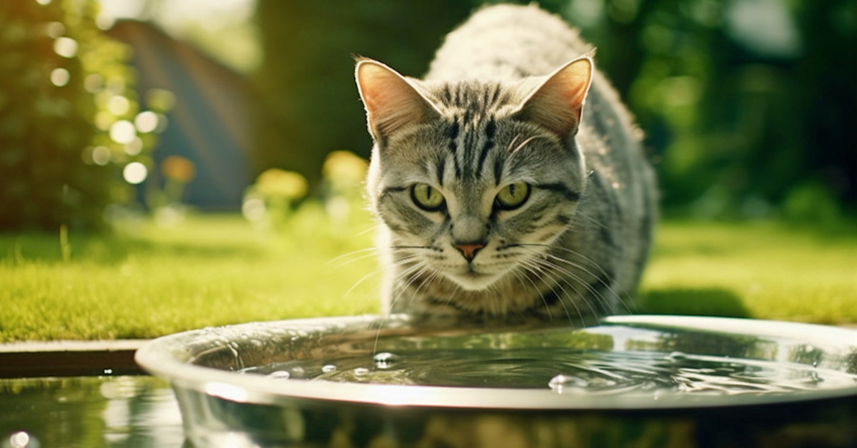 Por estas razones el agua debe estar lejos de la comida de tu gato