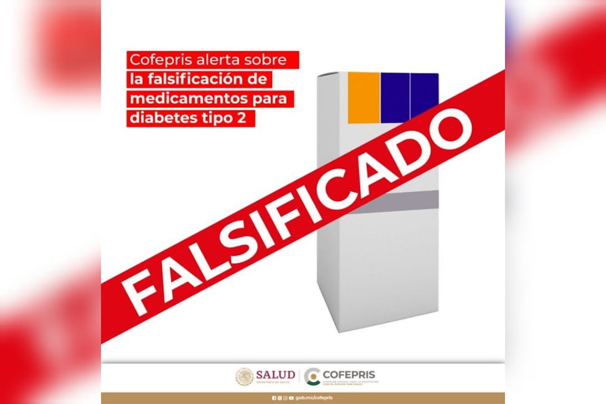 Cofepris emite alerta por falsificación de medicamentos para diabetes en México