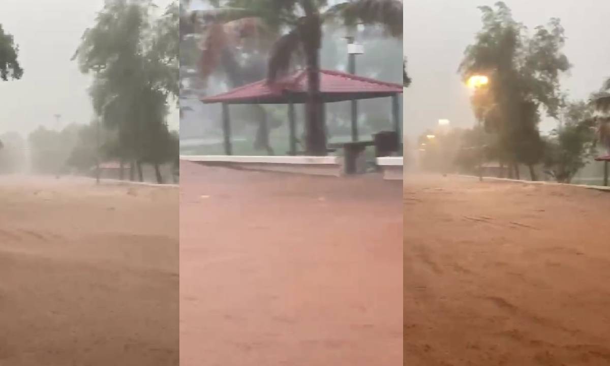 Tromba sorprende en Sinaloa de Leyva; hay inundaciones y rescataron a un hombre