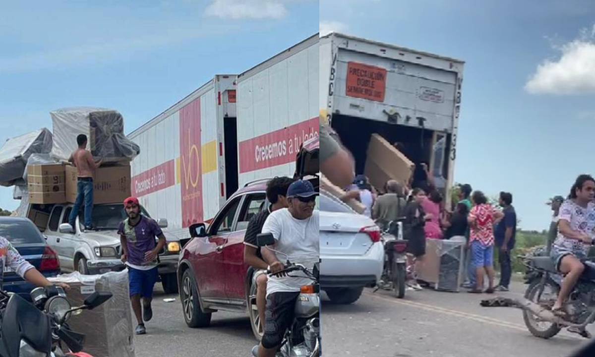 VIDEO: Ciudadanos saquean tráiler de Valdez Baluarte en Quilá