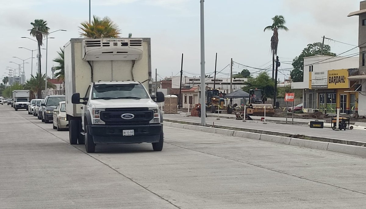 Apertura de los 4 carriles del bulevar López Mateos en Ahome no estará lista para este 13 de septiembre
