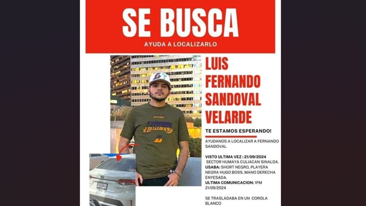 Cumple 48 horas desaparecido Luis Fernando; en San Ignacio arman cadena de oración para que aparezca