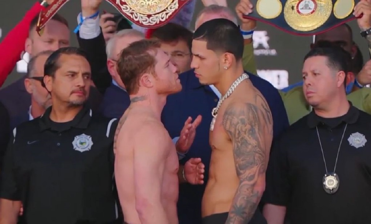 ¡Todo listo! “Canelo” Álvarez y Edgar Berlanga vencen la báscula en Las Vegas