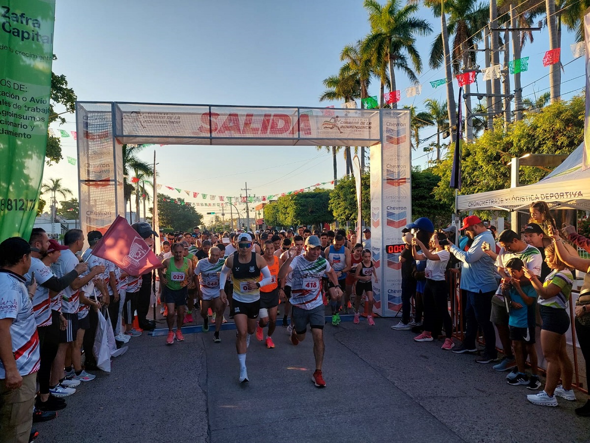 Con participación récord inició la edición 62 de la Carrera de la Independencia en Ahome