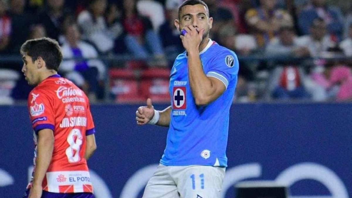 Cruz Azul pierde el invicto ante el San Luis y arriesga el liderato de la Liga MX