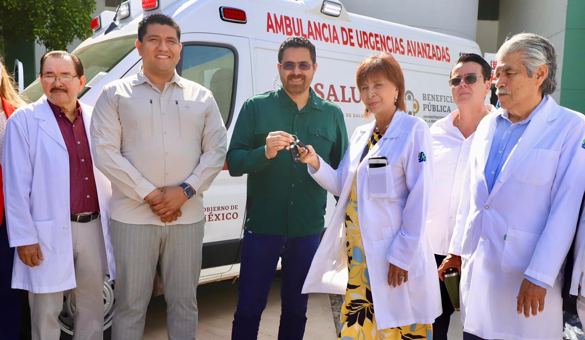 Entrega Secretaría de Salud de Sinaloa ambulancia al Hospital General de Los Mochis