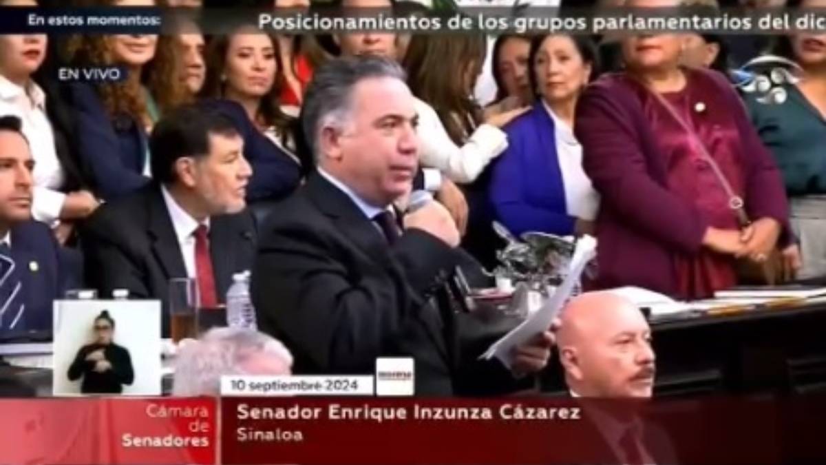 “Es un día histórico para la patria”, a todo pulmón Enrique Inzunza en inicio de discusión de la reforma judicial de AMLO