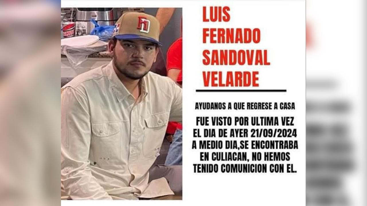Pide exalcalde de San Ignacio ayuda para dar con el paradero de su hijo
