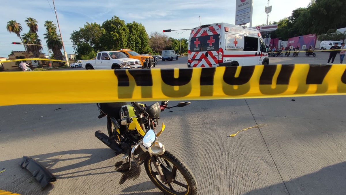 Fallece motociclista en accidente sobre el Paseo Las Aves, en Los Mochis