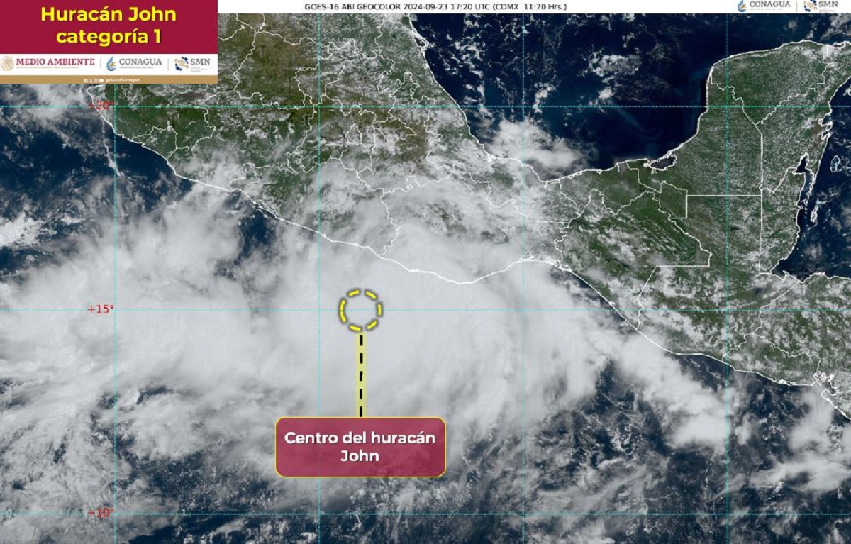 John ya es huracán categoría 1, ¿Dónde tocará tierra y en qué estados causará lluvias?