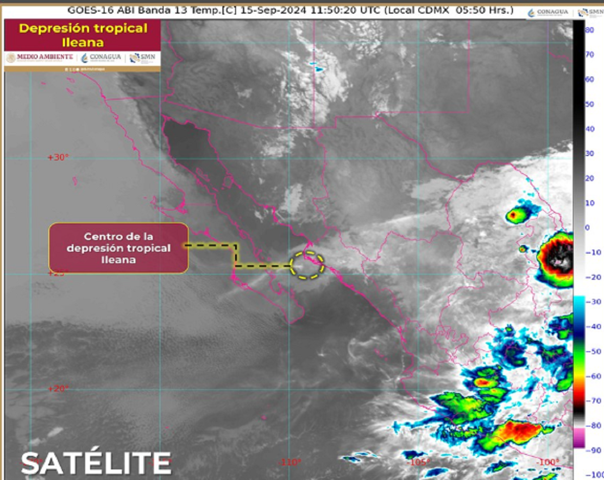 ‘Ileana’ se convierte en depresión tropical y seguirá causando lluvias, ¿Cuál es su nueva trayectoria?
