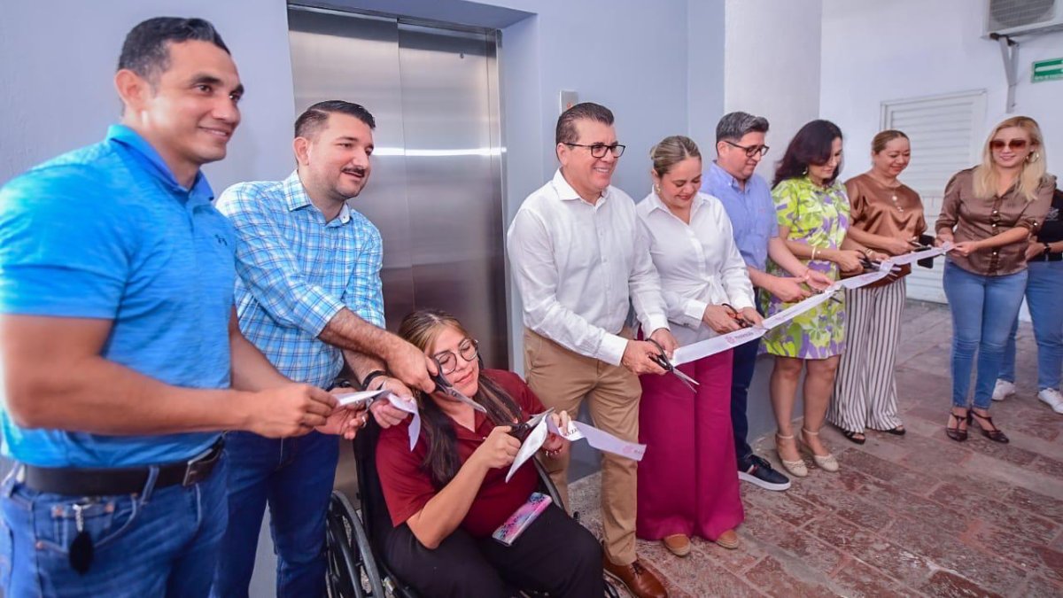 Inauguran nuevo elevador en el Ayuntamiento de Mazatlán; se invirtieron más de un 1 MDP