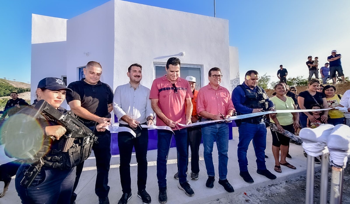 Inauguran caseta de policía en el fraccionamiento CVIVE, en Mazatlán