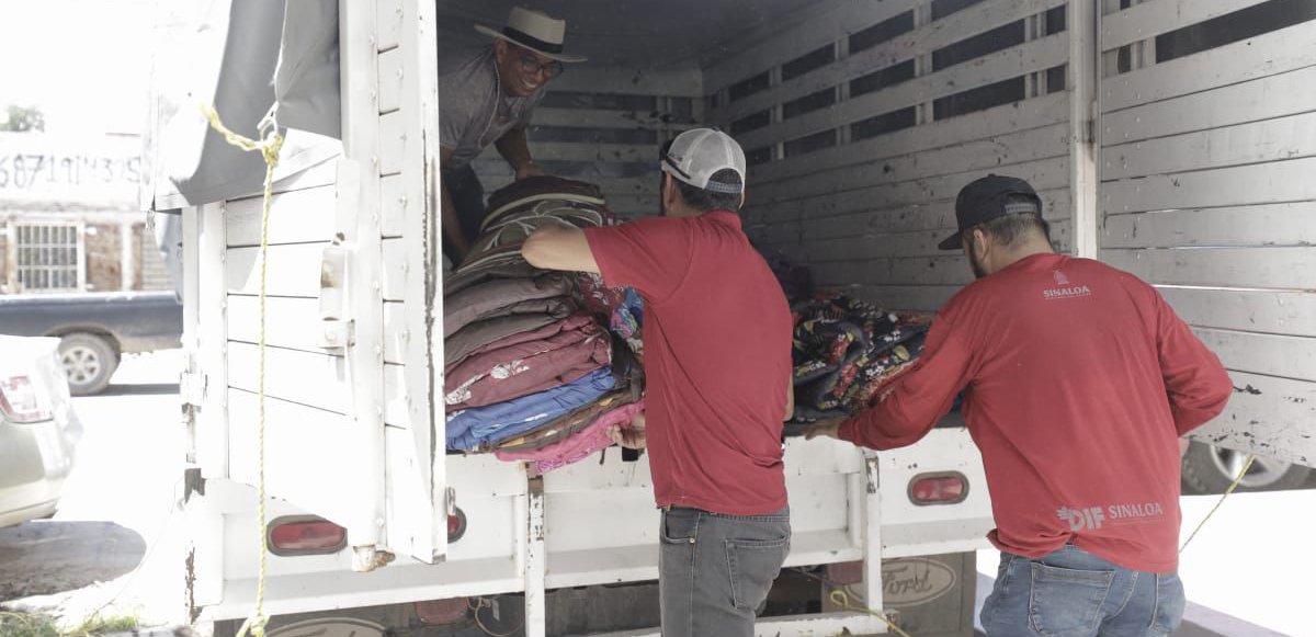 Llegan a Guasave apoyos de DIF Sinaloa para familias ubicadas en los refugios temporales