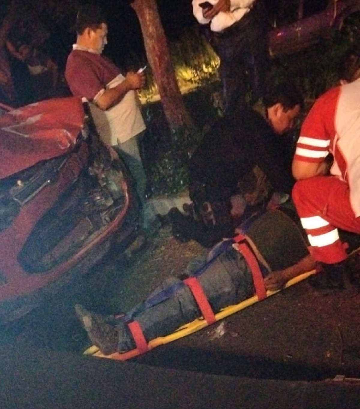 Accidente en Charay, El Fuerte dejá un motociclista con lesiones de consideración