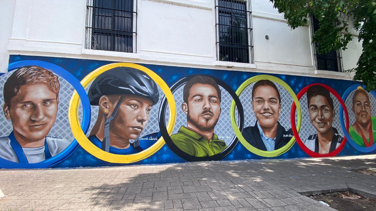 Inauguran el ‘Mural Olímpico’ en Culiacán; un homenaje a los atletas sinaloenses