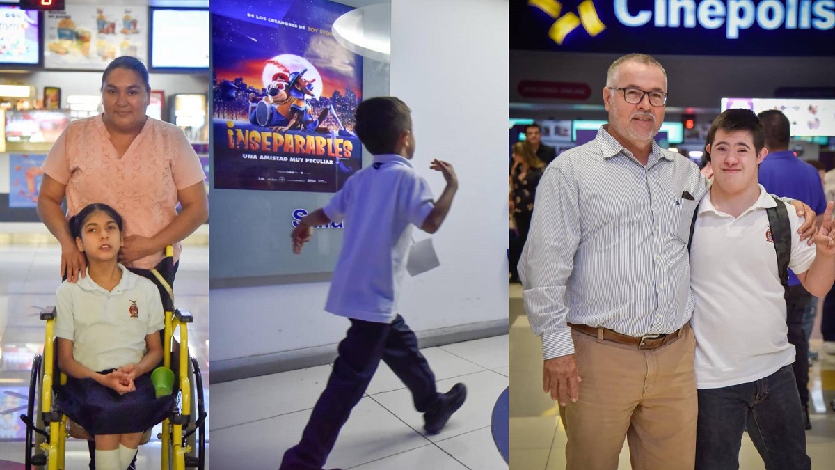 Niñas y niños con discapacidad disfrutan su primer día de cine, el IMDIS Ahome y Cinépolis lo hicieron posible