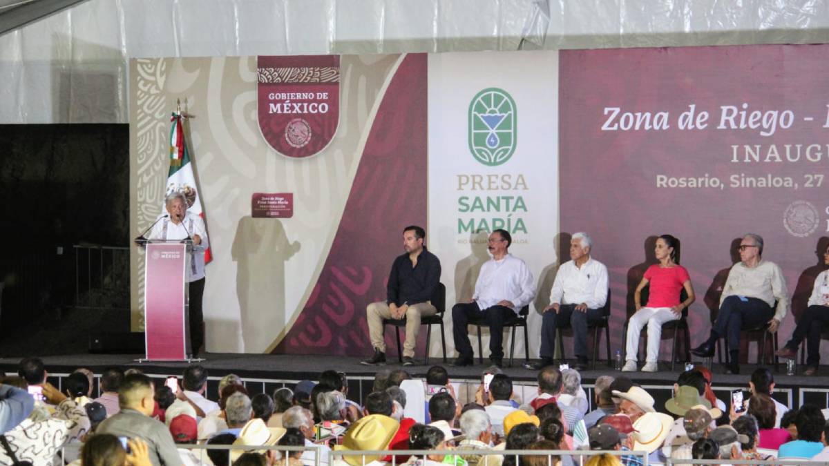 “Que puedan ir sin temor los niños a la escuela y que puedan andar con libertad por las calles”: AMLO en Sinaloa