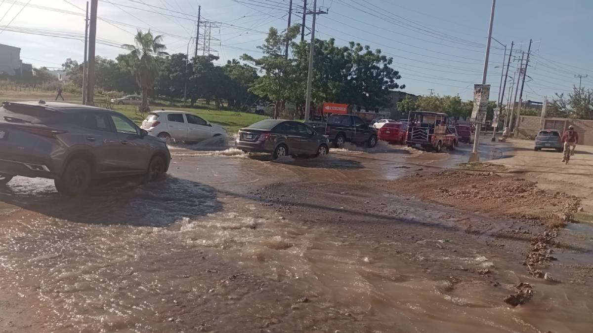 Queda detenido representante de constructora por romper tubería principal y dejar sin agua a 40 colonias en Mazatlán