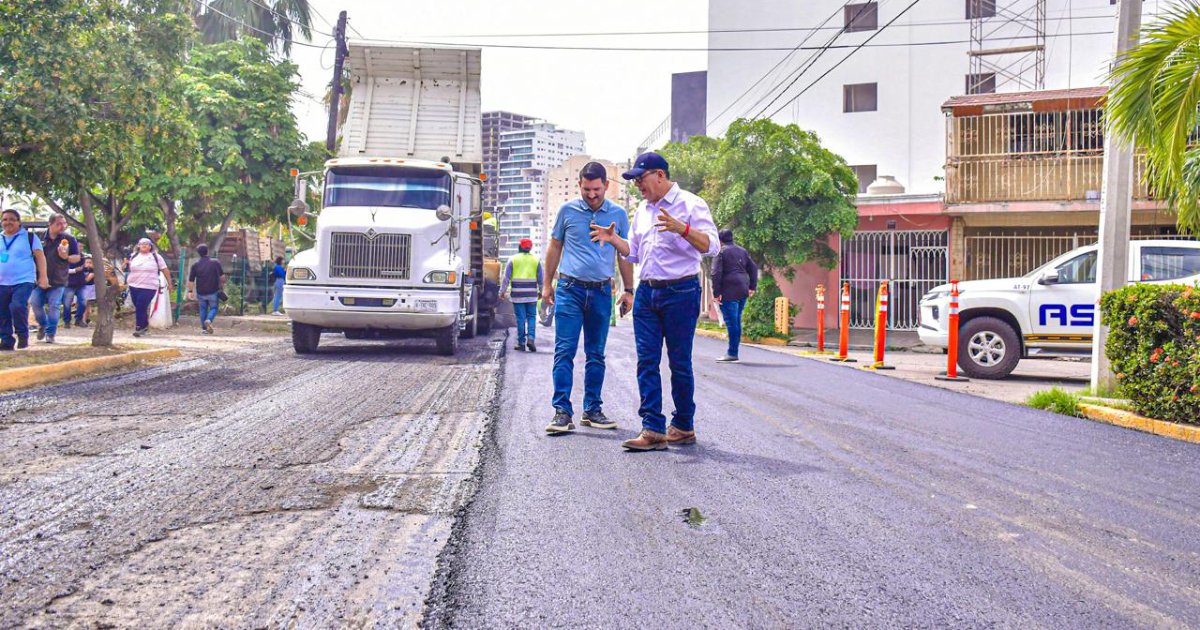 De alta calidad el reencarpetado en el fraccionamiento Estadio, en Mazatlán: Édgar González