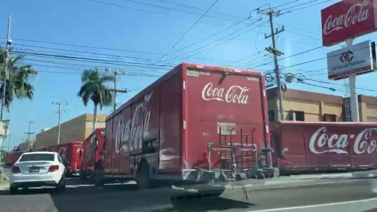 (VIDEO) Tras quema de un camión en hechos violentos en Culiacán, empresa resguarda sus unidades