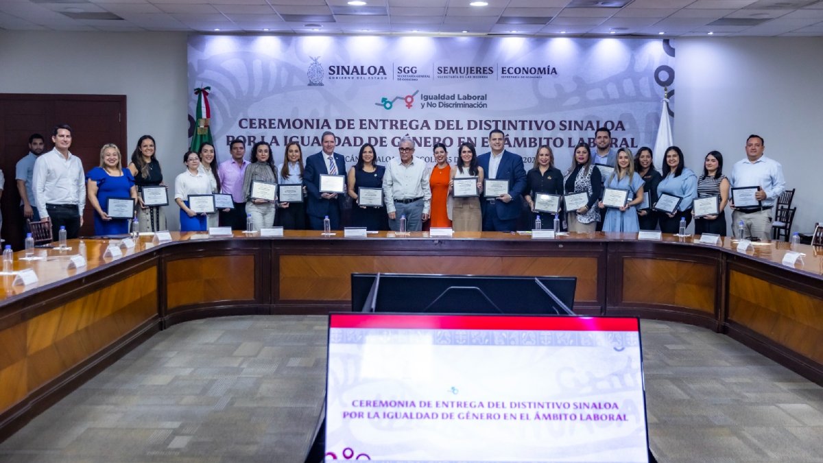 Reconocen a 27 empresas en Sinaloa por fomentar igualdad de género laboral