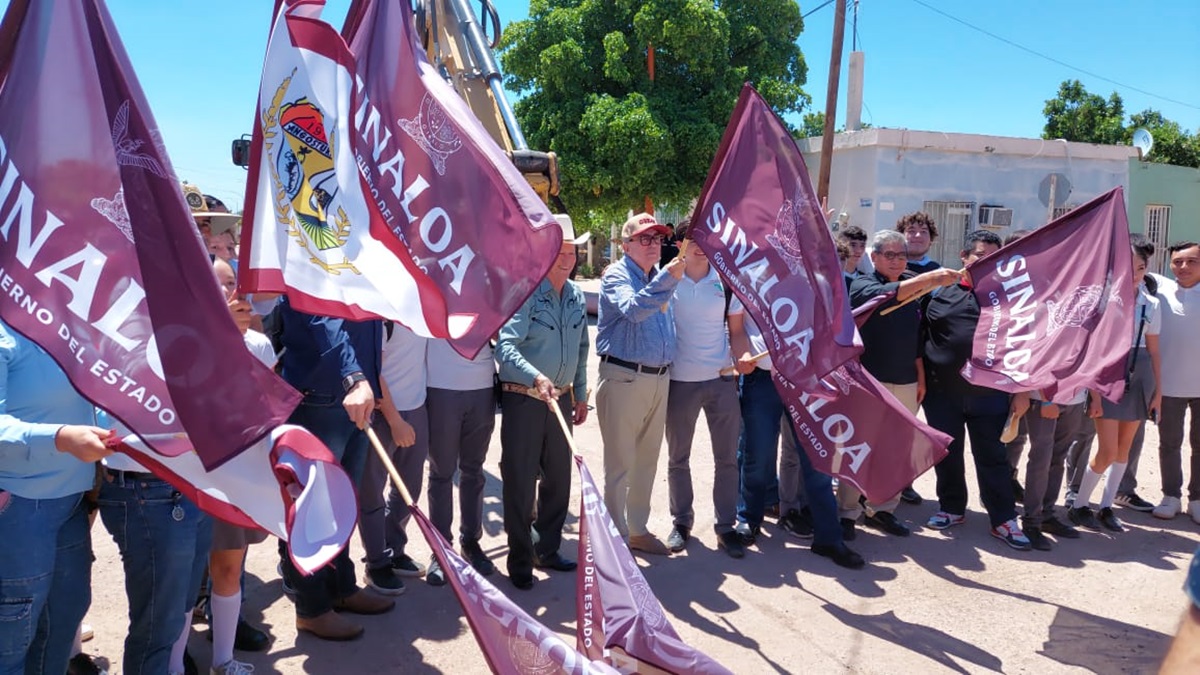 Para evitar problemas sanitarios, Rocha Moya inicia obra de red de drenaje en Alhuey, Angostura 