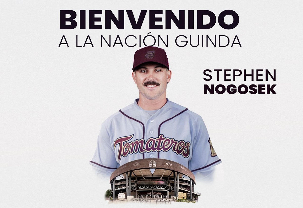 El pitcher Stephen Nogosek llega a Los Tomateros de Culiacán para la LMP 2024-25