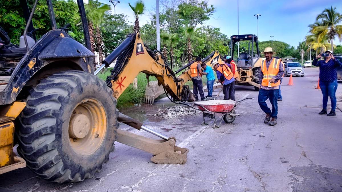 Supervisan rehabilitación sanitaria del colector Cerritos en Mazatlán; hay inversión pública de 9 MDP