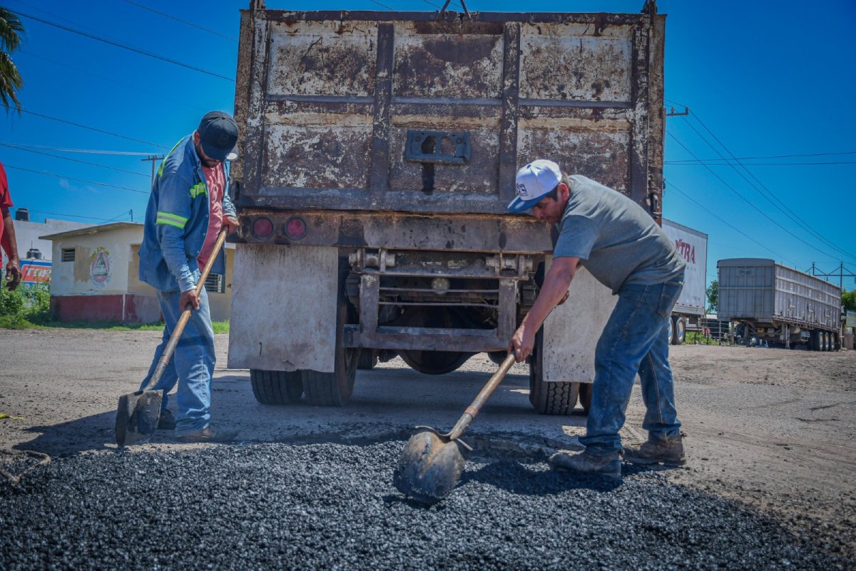 Pide apoyo gobierno de Guasave al estado para programa de bacheo; hay varios puntos críticos