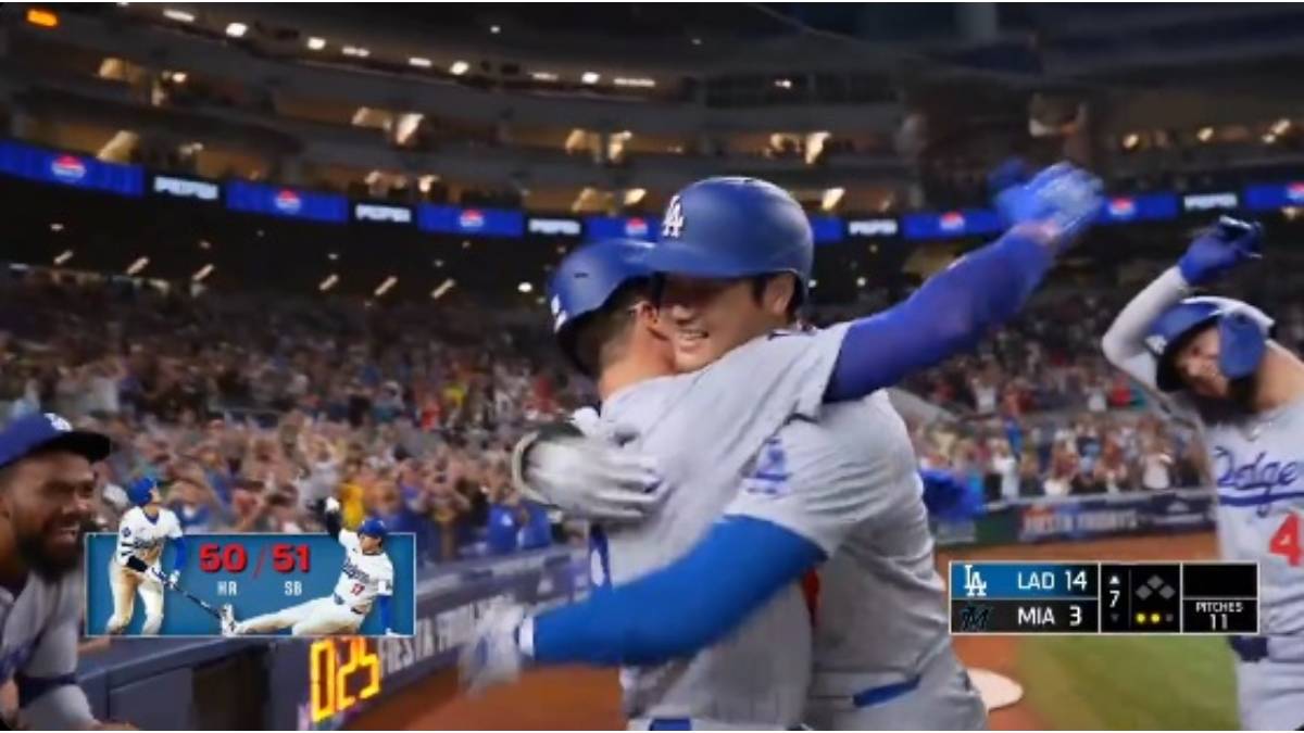 VIDEO: ¡Fuera de serie! Shohei Ohtani hace historia al ser miembro del club 50 jonrones y 50 bases robadas en Grandes Ligas