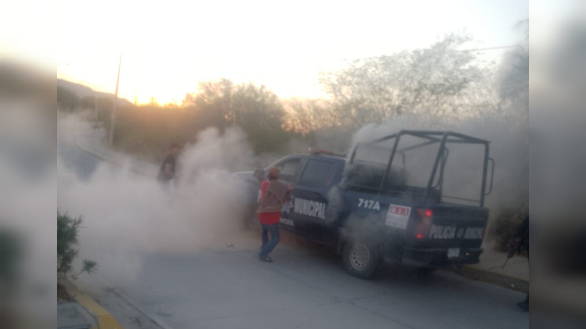 “Ya nos tienen salados”; se incendia otra patrulla de la Policía Municipal de Choix