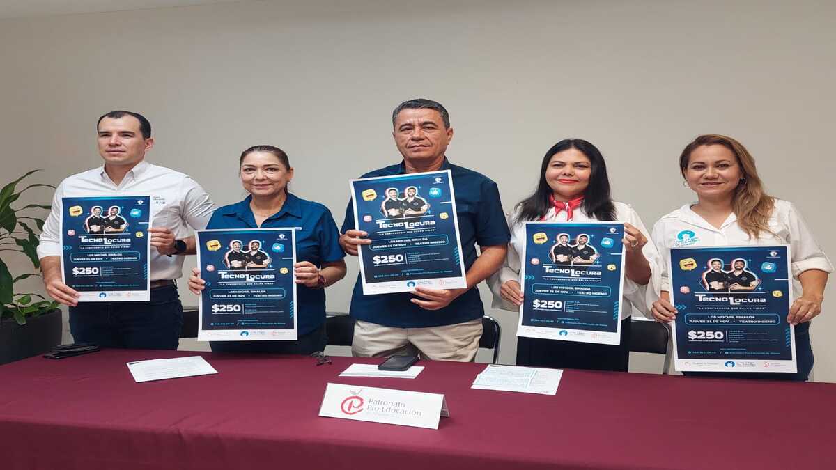 Patronato pro educación en Ahome invita a “TecnoLocura: la conferencia que salva vidas”, en Los Mochis