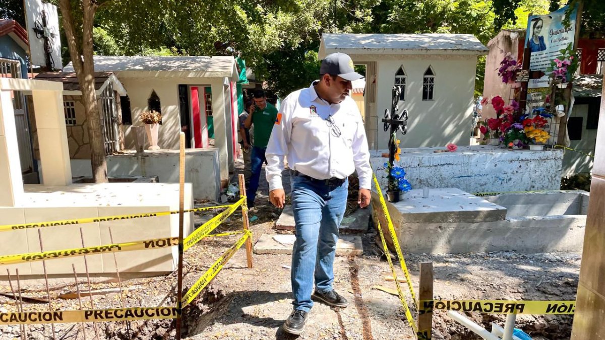 ¡Hay tumbas de más de 100 años! Protección Civil Culiacán delimita áreas de riesgo en panteones