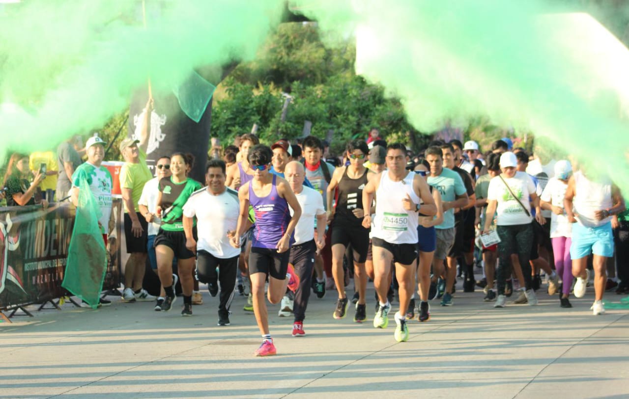 Se ‘pinta’ de verde Olas Altas en Mazatlán con la carrera pedestre organizada por Cobaes