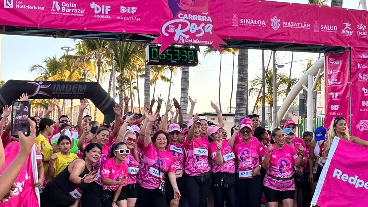 ‘El de arriba dice hasta cuando’; ellas corrieron por sus guerreros en la Carrera Rosa Delia Barraza Vibra Radio Mazatlán 2024