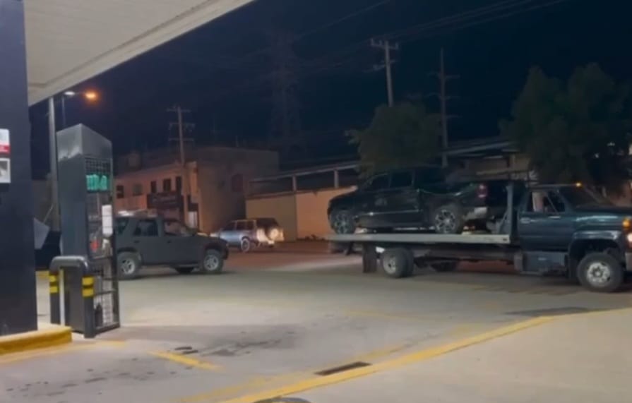 (VIDEO) Varios vehículos son decomisados por elementos de la Guardia Nacional, en Guamúchil