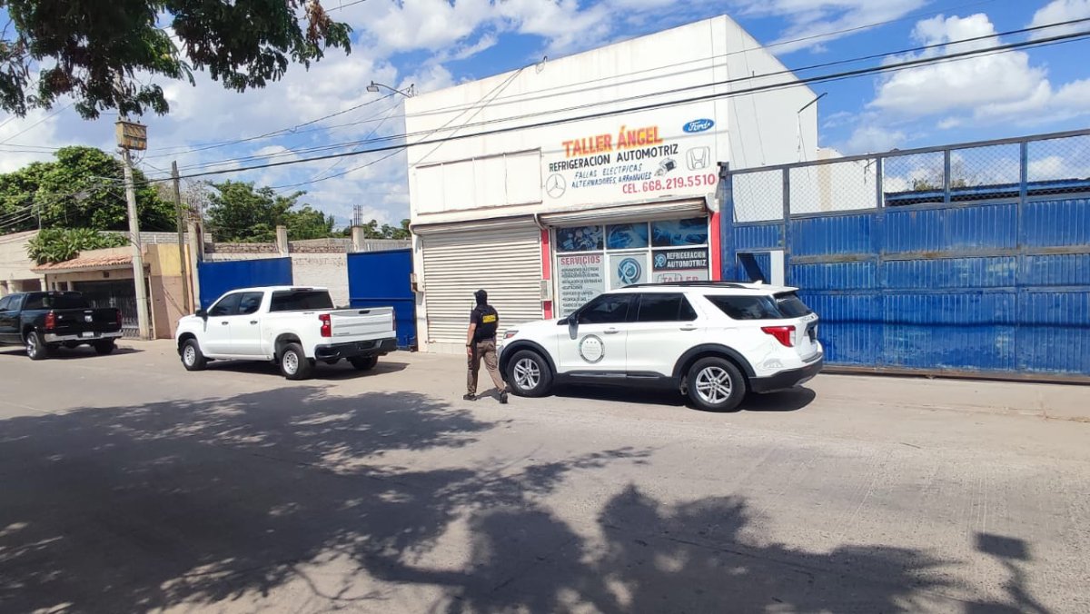 FGR catea taller mecánico en Los Mochis y localizan más de 70 mil litros de diésel de dudosa procedencia