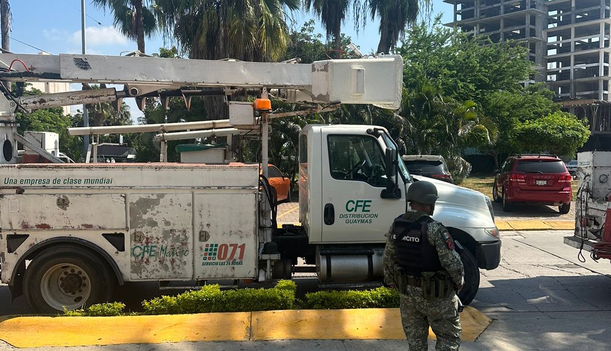 Le caen GN, Ejército y Semar a hotel en Mazatlán por uso indebido de energía eléctrica