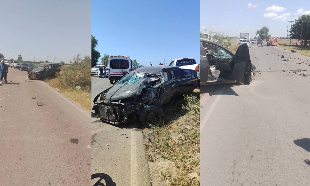 Camioneta de empresa gasera se impacta contra un auto en la rúa estatal Mayocoba -Ahome; hay un lesionado