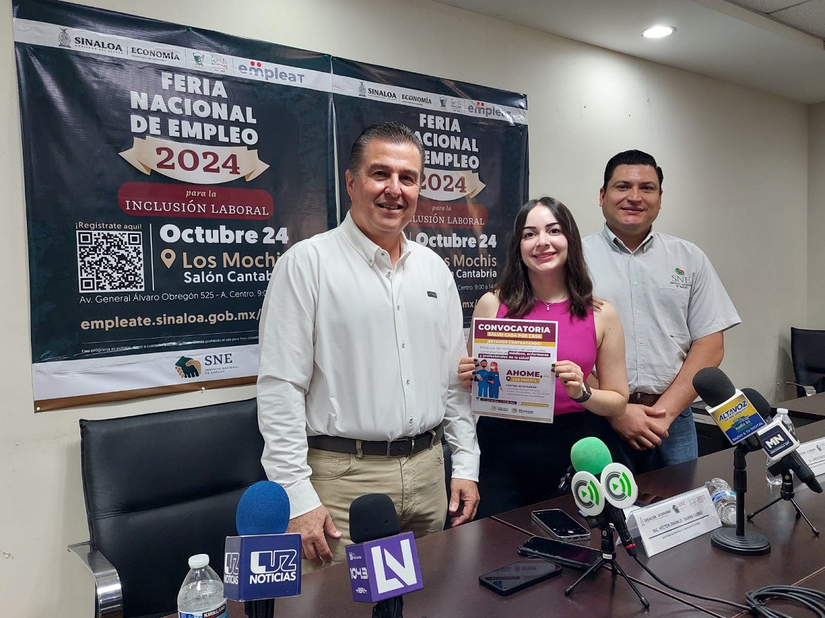 Los Mochis será sede de la ‘Feria Nacional del Empleo 2024 para la Inclusión Laboral’, este jueves 24 octubre