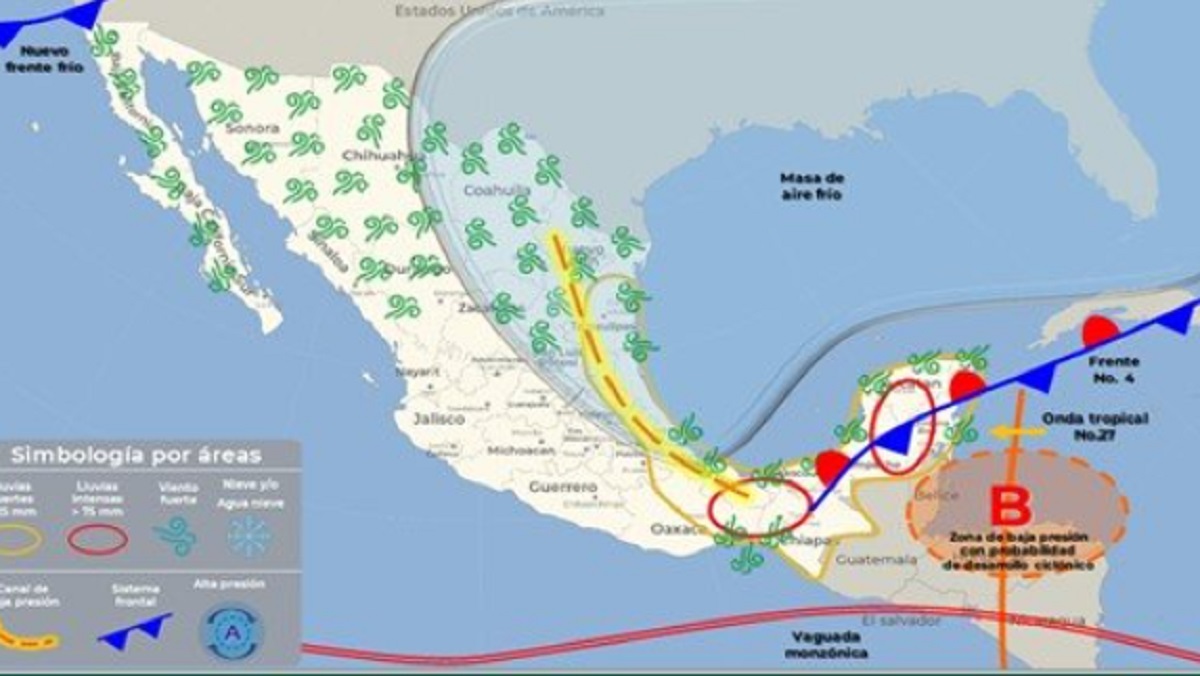 Frente frío No 5 traerá una ligera disminución en las temperaturas para Sinaloa: Meteorólogo