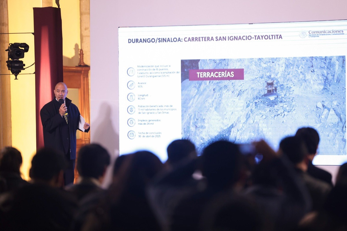 SICT pone fecha para la conclusión de la modernización de la carretera San Ignacio – Tayoltita